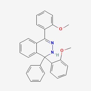 molecular formula C28H24N2O2 B15448680 1,4-Bis(2-methoxyphenyl)-1-phenyl-1,2-dihydrophthalazine CAS No. 62761-81-3