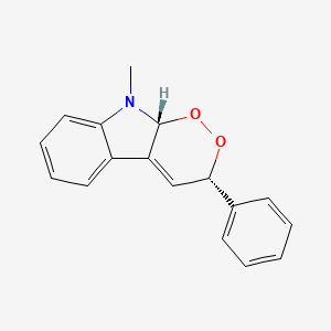 (3S,9aR)-9-Methyl-3-phenyl-9,9a-dihydro-3H-[1,2]dioxino[3,4-b]indole