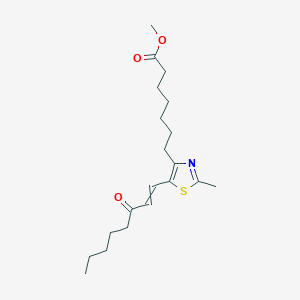 Methyl 7-[2-methyl-5-(3-oxooct-1-en-1-yl)-1,3-thiazol-4-yl]heptanoate