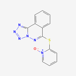 molecular formula C13H8N6OS B15448701 6-[(1-Oxo-1lambda~5~-pyridin-2-yl)sulfanyl]tetrazolo[5,1-a]phthalazine CAS No. 62645-37-8