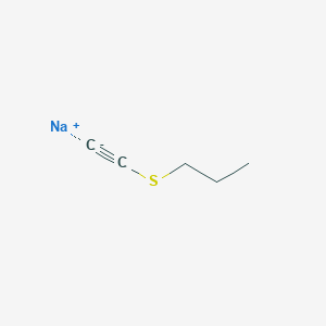 molecular formula C5H7NaS B15448705 sodium;1-ethynylsulfanylpropane CAS No. 62679-80-5