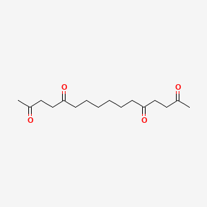 molecular formula C16H26O4 B15448722 Hexadecane-2,5,12,15-tetrone CAS No. 62619-81-2