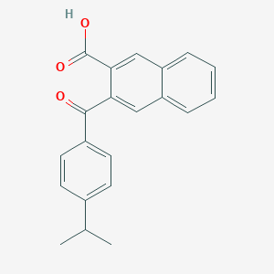 molecular formula C21H18O3 B15448732 3-[4-(Propan-2-yl)benzoyl]naphthalene-2-carboxylic acid CAS No. 62775-12-6