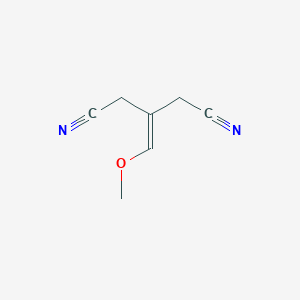 molecular formula C7H8N2O B15448741 3-(Methoxymethylidene)pentanedinitrile CAS No. 62737-52-4