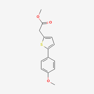 molecular formula C14H14O3S B15448742 Methyl [5-(4-methoxyphenyl)thiophen-2-yl]acetate CAS No. 62689-85-4