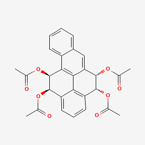 molecular formula C28H24O8 B15448767 [(4R,5S,11S,12R)-5,11,12-triacetyloxy-4,5,11,12-tetrahydrobenzo[a]pyren-4-yl] acetate CAS No. 62533-85-1