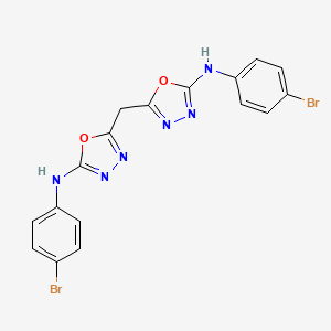 5,5'-Methylenebis[N-(4-bromophenyl)-1,3,4-oxadiazol-2-amine]