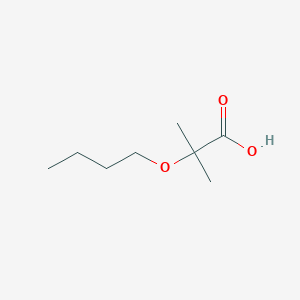 molecular formula C8H16O3 B15448792 2-Butoxy-2-methylpropanoic acid CAS No. 62467-23-6