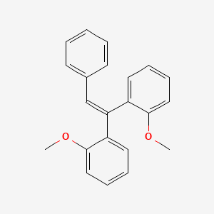 molecular formula C22H20O2 B15448802 1,1'-(2-Phenylethene-1,1-diyl)bis(2-methoxybenzene) CAS No. 62378-39-6