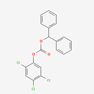 molecular formula C20H13Cl3O3 B15448814 Carbonic acid, diphenylmethyl 2,4,5-trichlorophenyl ester CAS No. 62778-22-7