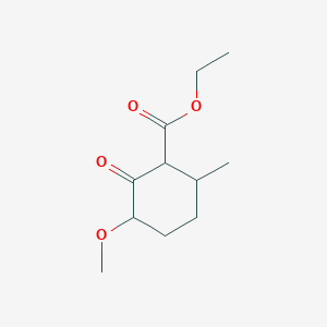 molecular formula C11H18O4 B15448819 Ethyl 3-methoxy-6-methyl-2-oxocyclohexane-1-carboxylate CAS No. 62471-51-6