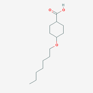 4-(Heptyloxy)cyclohexane-1-carboxylic acid