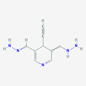 4-Ethynyl-5-(hydrazinylidenemethyl)-3-(hydrazinylmethylidene)-3,4-dihydropyridine