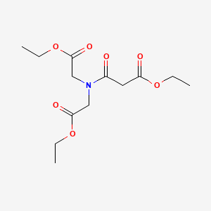 molecular formula C13H21NO7 B15448870 Ethyl 3-[bis(2-ethoxy-2-oxoethyl)amino]-3-oxopropanoate CAS No. 62613-78-9