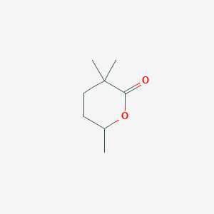 molecular formula C8H14O2 B15448882 3,3,6-Trimethyloxan-2-one CAS No. 62581-36-6