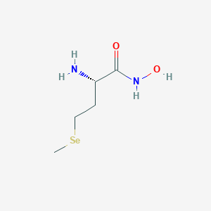 molecular formula C5H12N2O2Se B15448887 (2S)-2-Amino-N-hydroxy-4-(methylselanyl)butanamide CAS No. 62950-35-0