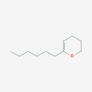 6-Hexyl-3,4-dihydro-2H-pyran