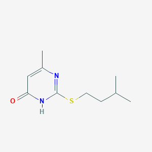 6-Methyl-2-[(3-methylbutyl)sulfanyl]pyrimidin-4(1H)-one