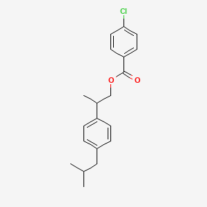 2-[4-(2-Methylpropyl)phenyl]propyl 4-chlorobenzoate