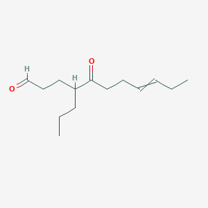 molecular formula C14H24O2 B15448926 5-Oxo-4-propylundec-8-enal CAS No. 62427-74-1