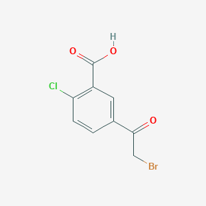 molecular formula C9H6BrClO3 B15448977 5-(Bromoacetyl)-2-chlorobenzoic acid CAS No. 62423-74-9