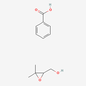 molecular formula C12H16O4 B15448978 Benzoic acid;(3,3-dimethyloxiran-2-yl)methanol CAS No. 62894-01-3