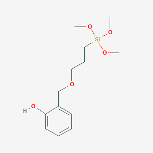 molecular formula C13H22O5Si B15449025 2-{[3-(Trimethoxysilyl)propoxy]methyl}phenol CAS No. 62589-63-3