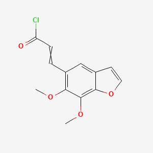 3-(6,7-Dimethoxy-1-benzofuran-5-yl)prop-2-enoyl chloride