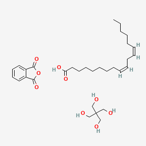 molecular formula C31H48O9 B15449070 2-benzofuran-1,3-dione;2,2-bis(hydroxymethyl)propane-1,3-diol;(9Z,12Z)-octadeca-9,12-dienoic acid CAS No. 62570-81-4