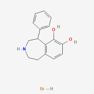 5-phenyl-2,3,4,5-tetrahydro-1H-3-benzazepine-6,7-diol;hydrobromide