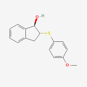 (1R,2R)-2-[(4-Methoxyphenyl)sulfanyl]-2,3-dihydro-1H-inden-1-ol