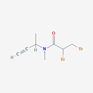 molecular formula C8H11Br2NO B15449184 2,3-Dibromo-N-(but-3-yn-2-yl)-N-methylpropanamide CAS No. 62479-95-2