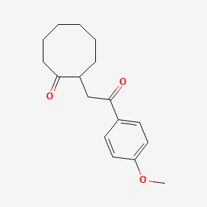 2-[2-(4-Methoxyphenyl)-2-oxoethyl]cyclooctan-1-one