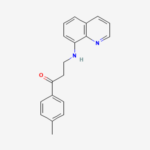 1-(4-Methylphenyl)-3-[(quinolin-8-yl)amino]propan-1-one