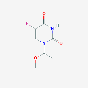 molecular formula C7H9FN2O3 B15449282 5-fluoro-1-(1-methoxyethyl)pyrimidine-2,4(1H,3H)-dione CAS No. 62679-90-7