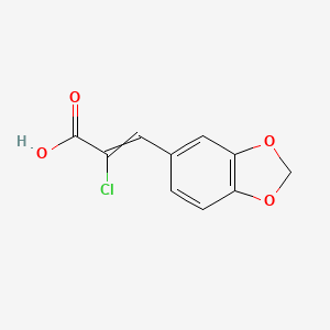 3-(2H-1,3-Benzodioxol-5-yl)-2-chloroprop-2-enoic acid