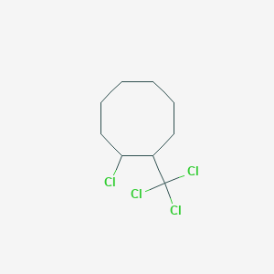 molecular formula C9H14Cl4 B15449305 1-Chloro-2-(trichloromethyl)cyclooctane CAS No. 62435-53-4