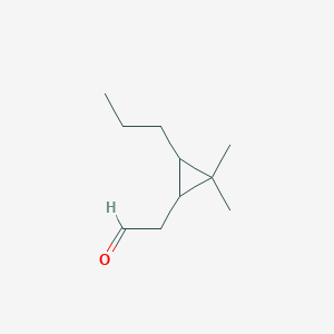 molecular formula C10H18O B15449344 (2,2-Dimethyl-3-propylcyclopropyl)acetaldehyde CAS No. 62603-52-5