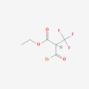 molecular formula C6H6BrF3O3 B15449360 Ethyl 2-(bromocarbonyl)-3,3,3-trifluoropropanoate CAS No. 62935-54-0