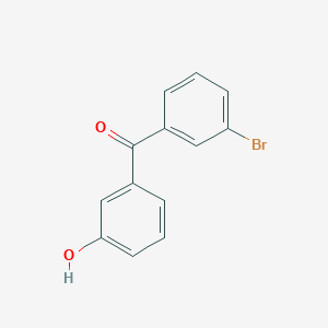 molecular formula C13H9BrO2 B15449371 (3-Bromophenyl)(3-hydroxyphenyl)methanone CAS No. 62810-50-8