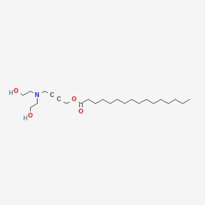 molecular formula C24H45NO4 B15449379 4-[Bis(2-hydroxyethyl)amino]but-2-YN-1-YL hexadecanoate CAS No. 62787-78-4