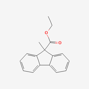 molecular formula C17H16O2 B15449380 Ethyl 9-methyl-9H-fluorene-9-carboxylate CAS No. 62731-52-6