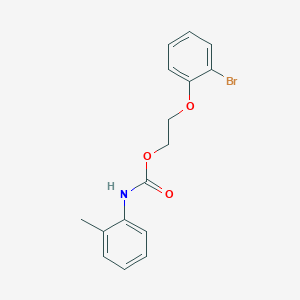 molecular formula C16H16BrNO3 B15449399 2-(2-Bromophenoxy)ethyl (2-methylphenyl)carbamate CAS No. 62643-94-1