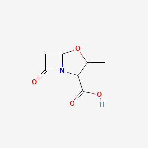 molecular formula C7H9NO4 B15449401 3-Methyl-7-oxo-4-oxa-1-azabicyclo[3.2.0]heptane-2-carboxylic acid CAS No. 62772-54-7