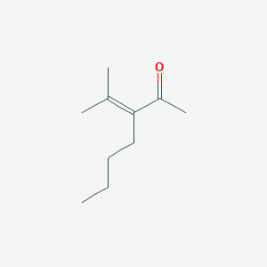 molecular formula C10H18O B15449415 3-(Propan-2-ylidene)heptan-2-one CAS No. 62479-71-4