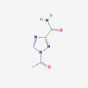 molecular formula C5H6N4O2 B15449435 1-Acetyl-1H-1,2,4-triazole-3-carboxamide CAS No. 62735-11-9