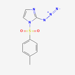 molecular formula C10H9N5O2S B15449446 2-Azido-1-(4-methylbenzene-1-sulfonyl)-1H-imidazole CAS No. 62681-74-7