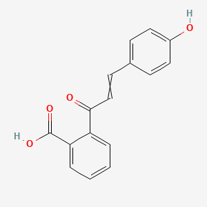 molecular formula C16H12O4 B15449478 2-[3-(4-Hydroxyphenyl)acryloyl]benzoic acid CAS No. 62490-42-0