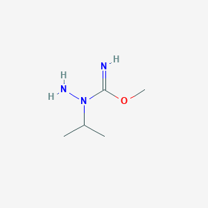 molecular formula C5H13N3O B15449482 Methyl 1-(propan-2-yl)hydrazine-1-carboximidate CAS No. 62779-71-9