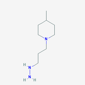 1-(3-Hydrazinylpropyl)-4-methylpiperidine